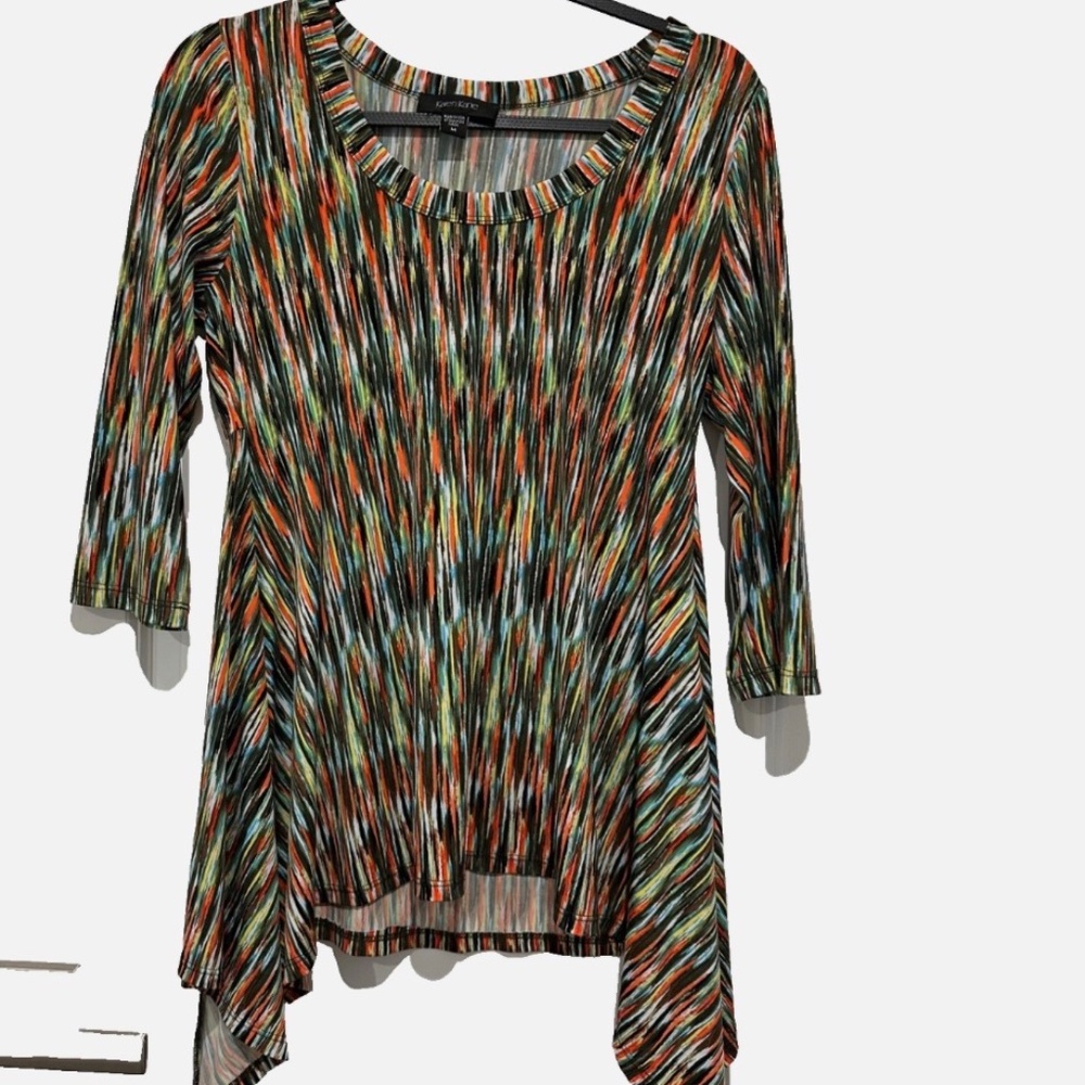 Karen Kane Women's TUNIC Sz Medium Colorful Scoop Neck